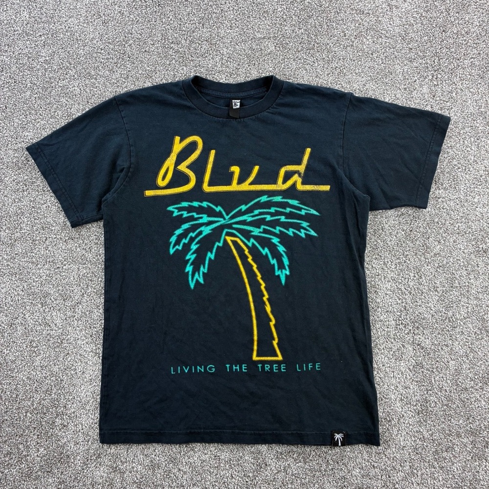 Blvd Supply Shirt Mens Medium Black Living The Tree Life Pal Tree BLVD Supply